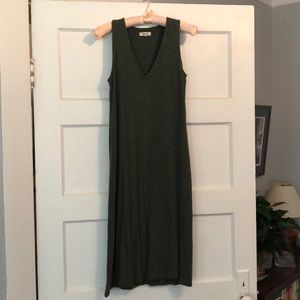 Madewell v neck midi dress